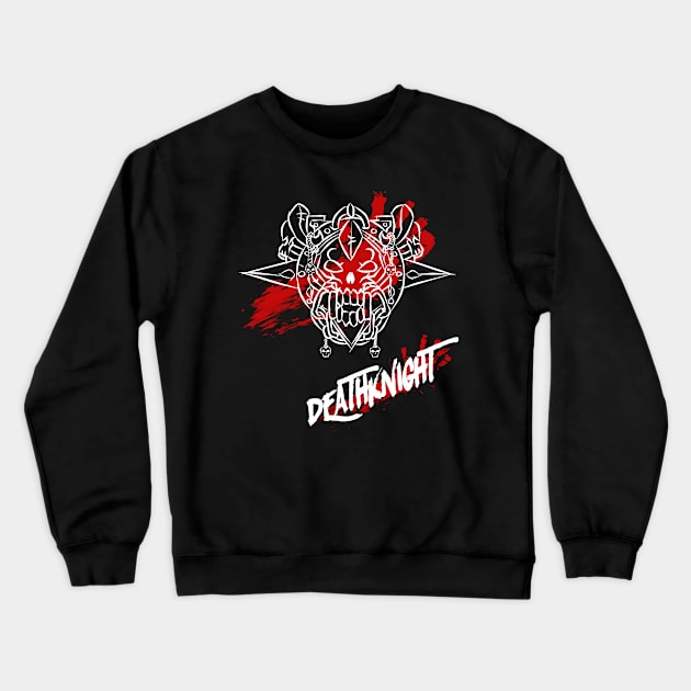 Deathknight Crest (Bloody2) Crewneck Sweatshirt by DeLyss-Iouz